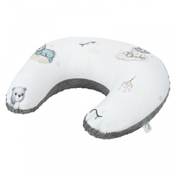 Duży Bamusowy Rogal Misie z minky dapple gray rozmiar 50x65 cm 420531