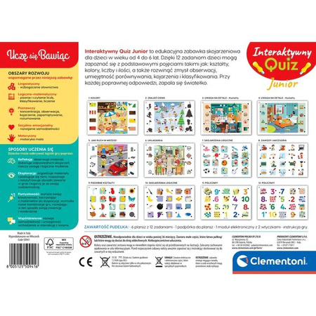 Clementoni Interaktywny quiz Junior New 509416