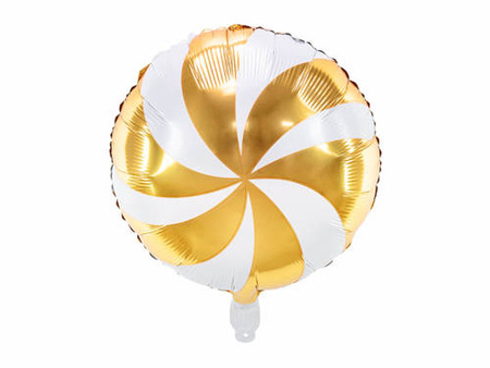 Balon foliowy Cukierek 35cm złoty 137011