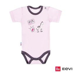 Body z krótkim rękawem SAWANNA różowy 074