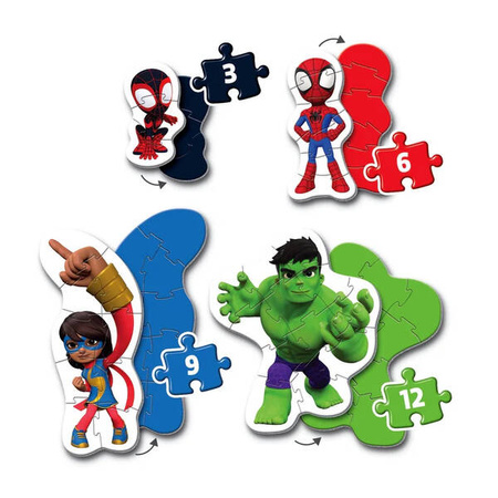 Clementoni Moje pierwsze puzzle Spidey&Friend 208364