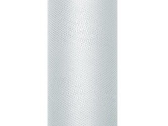 Tiul gładki, szary, 0,30 x 9m