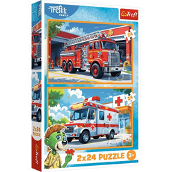Puzzle Trefl 2x24 W krainie radości 344479