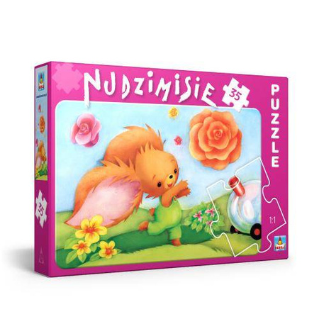 Puzzle 35 elementów nudzimisie Hubek