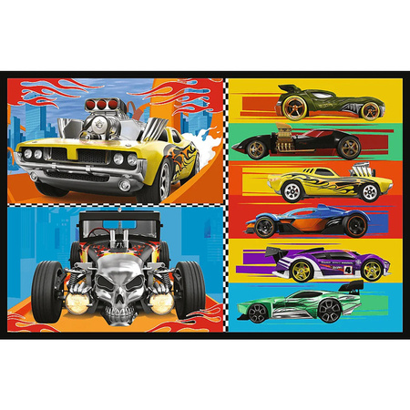 Puzzle Trefl 2x70 Samochodziki Hot Wheels 344424
