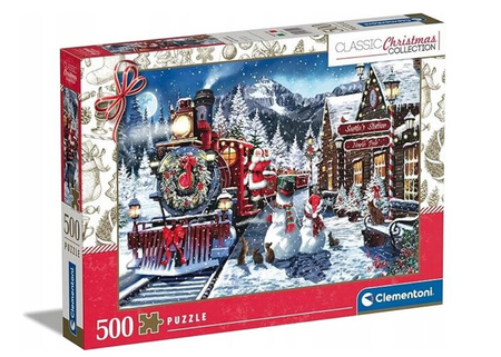 Clementoni Puzzle 500 Christmas Train Station 815029