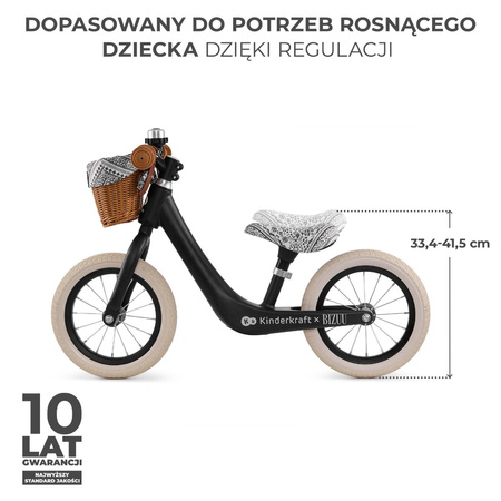 Kinderkraft Rapid 2 Bizzu Black 927890 Rowerek biegowy