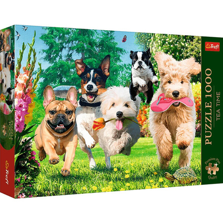 Puzzle Trefl 1000 Premium Plus Tea Time Nadchodzą klopoty 108002
