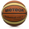 Piłka koszykowa treningowa Meteor Cellular 6 brązowy/kremowy 062344
