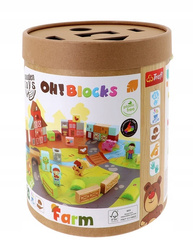 Trefl Zabawka drewniana Oh!Blocks farm 617160