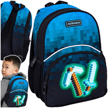 Plecaczek dziecięcy wycieczkowy Astrabag Blue Pixel AK300 224176