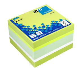 Kostka Info 75x75mm 450k Fluo Bazylia 785195