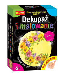 Dekupaż i malowanie Bratki 121617