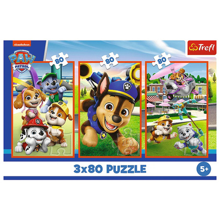 Puzzle Trefl 3x80 Psia zgraja 348866