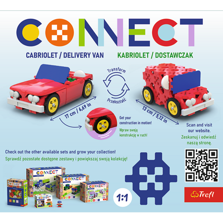 Trefl Klocki Connect Cabriolet Delivery Van S 619706