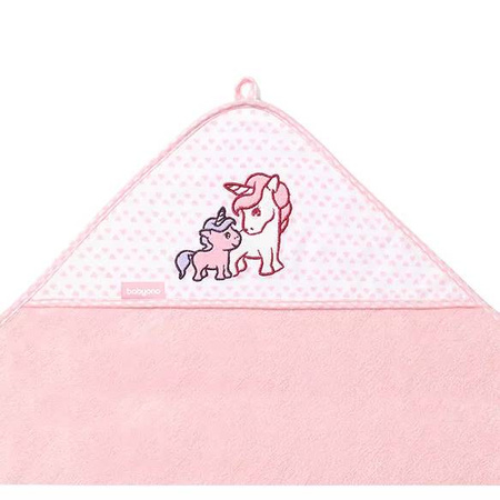 Babyono okrycie kąpielowe bambusowe 100x100 róż 408544