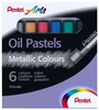 Pentel Pastele olejne 6kol metallic PHN-M6 402483