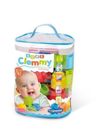 Clementoni clemmy 24 miękkie klocki w torbie