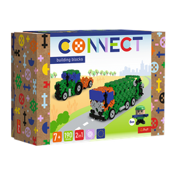 Trefl Klocki Connect Śmieciarka Traktor M 619751
