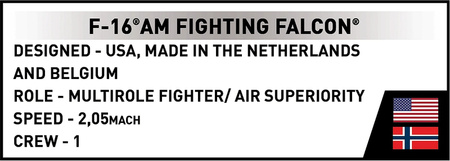 Cobi 5913 Armed Forces F-16 AM Fighting Falcon 059132