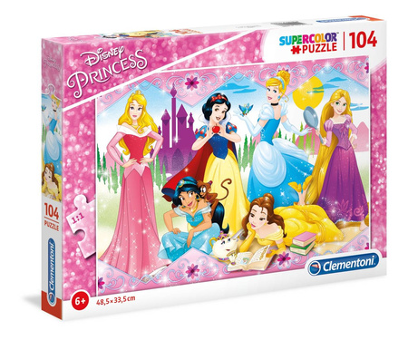 Clementoni puzzle 104 super kolor princess 