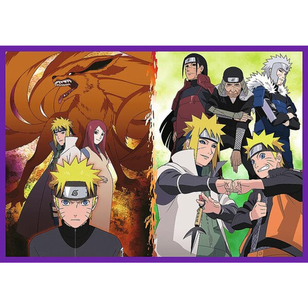 Puzzle Trefl 4x250 Przygody Naruto Uzumaki 133394