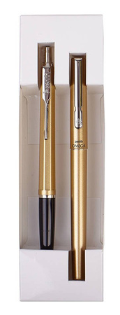 Kpl omega metalic w etui (pióro wieczne na naboje+dług)astra