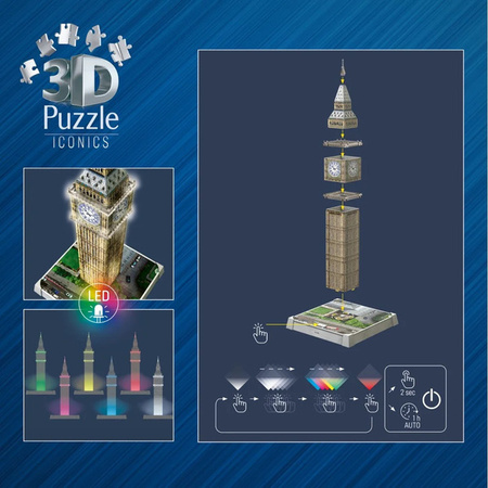 Puzzle Ravensburger 3D Iconics Big Ben 080251