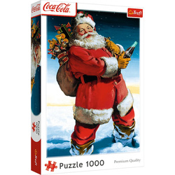 Puzzle Trefl 1000 Coca-Cola Mikołaj na śniegu 109238