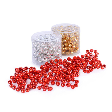 Łańcuch perełki 8 mm srebrny 227063