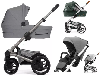 [OUTLET] Mutsy Zestaw Nio Gondola Journey Ice Grey + Siedzisko Journey Ice Grey + Stelaż grey warm grey
