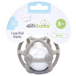 Giligums Grzechotka Piłka Szara 064231