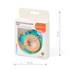 Babyono Gryzak drewniany silikonowy Crab 413197