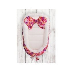 Kokon z kołderką serduszka róż 148471