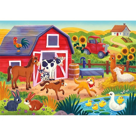 Clementoni Puzzle 2x20el Super Kolor The Farmyard Family 248186