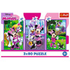 Puzzle Trefl 3x80 Minnie i przyjaciele 348897