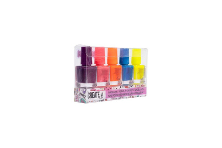 Create it ! Lakier do paznokci neon 5-pak 226133