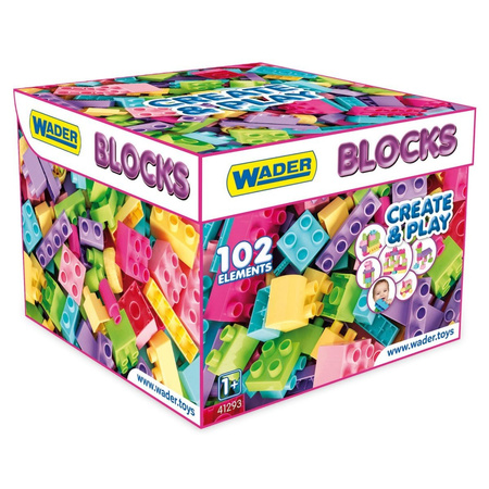 Klocki blocks create & play pink wader 41293
