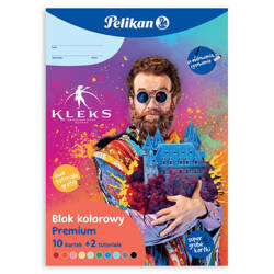 Pelikan Blok kolorowy kreatywny 10k + 2tutoriale Kleks 599053