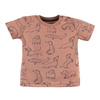 T-shirt LAZY DAYS brązowy 080