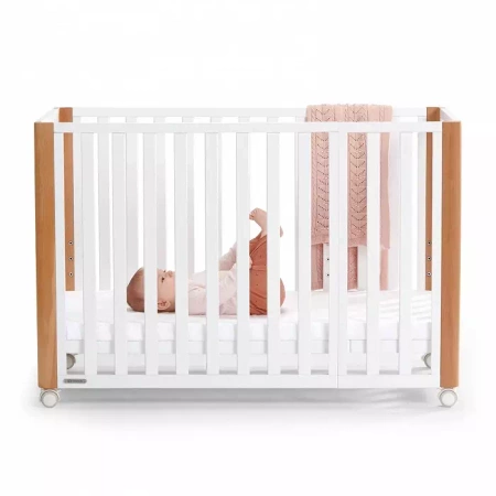 Kinderkraft Łóżeczko drewniane rosnące z funkcją kojca Koya 914807