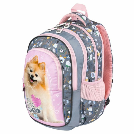 PLECAK 4-KOMOROWY BPL-58 MY LITTLE FRIEND SWEET POMERANIAN 688614