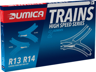 Dumica curved turn out rail set r13-14 203261