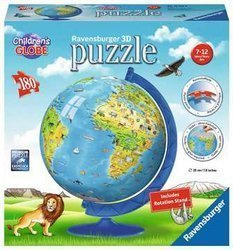 Puzzle ravensburger 180el kul globus 123384