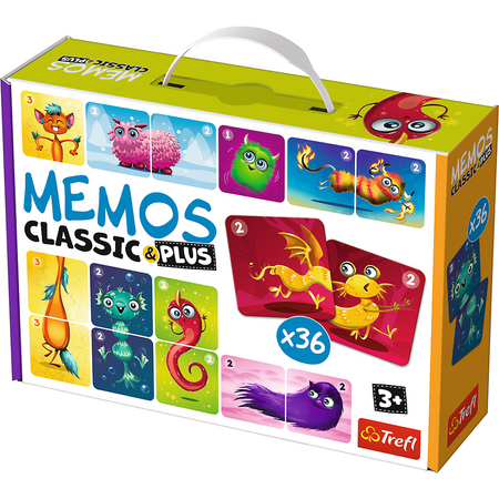Gra Trefl Memos classic plus Urocze potworki 022735