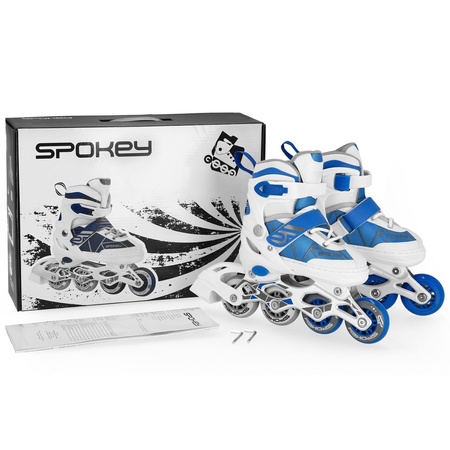 Rolki regulowane dziecięce spokey tony roz.34-37 white/blue