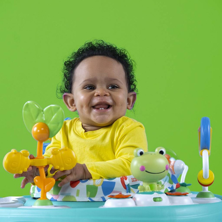 BRIGHT STARTS Interaktywny skoczek i stolik 2w1 Bounce Bounce Baby™ Playful Pond™ 6m+ do 11kg 115651