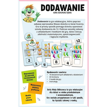 Gra Trefl Dodawanie/Mały odkrywca 028058
