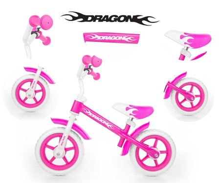 Rowerek biegowy dragon pink 434805