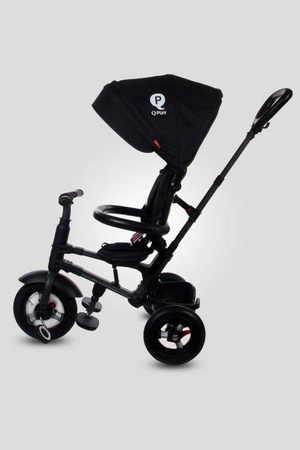 Rowerek trójkołowy qplay rito czarny pompowane koła 414403